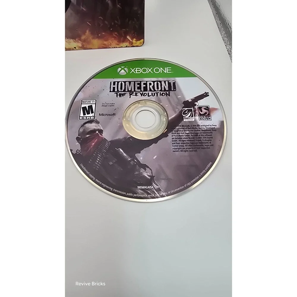 Homefront The Revolution (Microsoft Xbox One SteelBook 2016) CIB Complete Tested